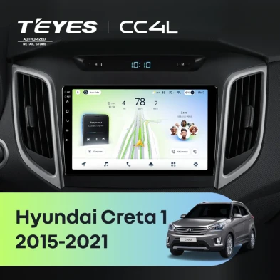 Штатная магнитола Teyes CC4L 6/64 Hyundai Creta 1 (2015-2021) Тип-B