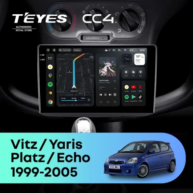 Штатная магнитола Teyes CC4 8/128 Toyota Yaris (1999-2005) F1