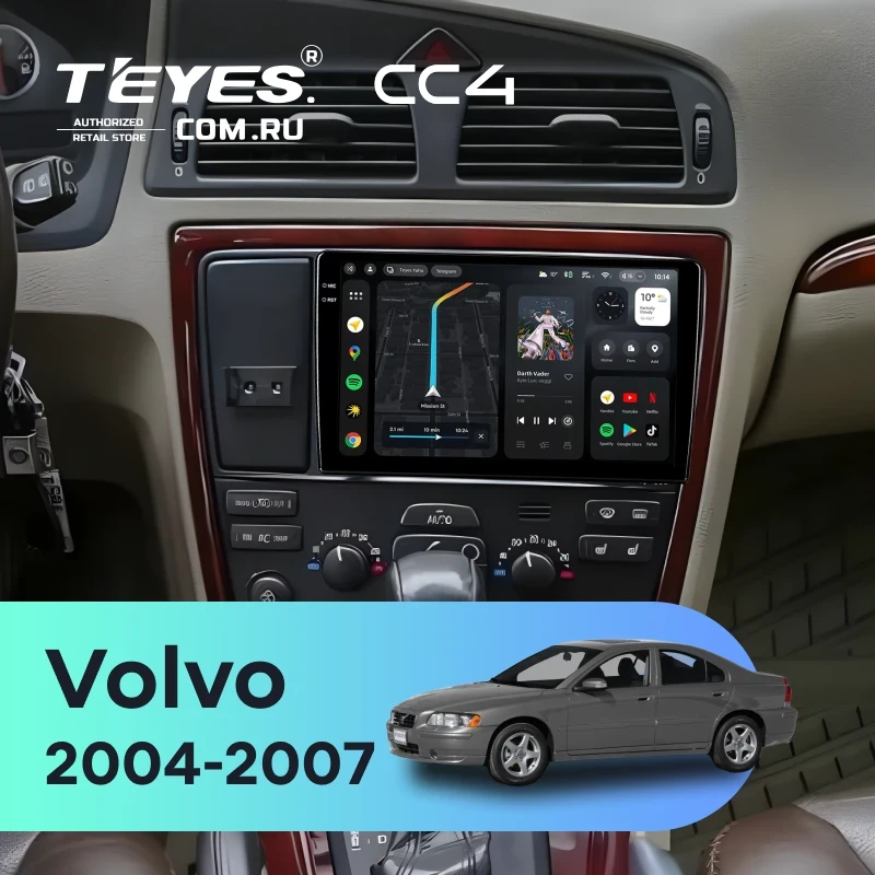 Штатная магнитола Teyes CC4 6/64 Volvo XC70 V70 (2004-2007)