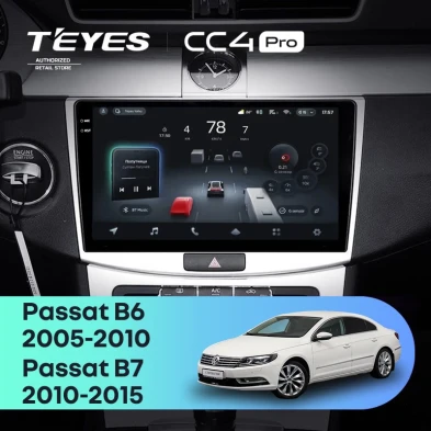 Штатная магнитола Teyes CC4 Pro 12/256 Volkswagen Passat B6 (2005-2010)