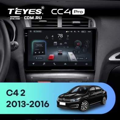 Штатная магнитола Teyes CC4 Pro 12/256 Citroen C4 (2013-2016) B7