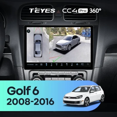 Штатная магнитола Teyes CC4 Pro 360 8/128 Volkswagen Golf 6 (2008-2016) (11")
