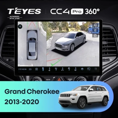 Штатная магнитола Teyes CC4 Pro 360 8/128 Jeep Grand Cherokee WK2 (2013-2020) F1 (13")