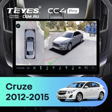 Штатная магнитола Teyes CC4 Pro 360 8/128 Chevrolet Cruze J300 J308 (2012-2015) F2 (13") (черная)