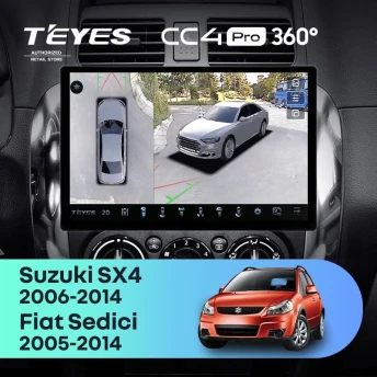 Штатная магнитола Teyes CC4 Pro 360 12/256 Suzuki SX4 1 (2006-2014) (13")