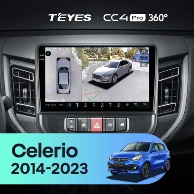 Штатная магнитола Teyes CC4 Pro 360 12/256 Suzuki Celerio (2014-2023)