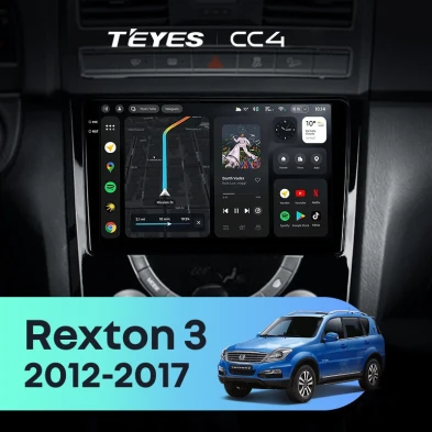 Штатная магнитола Teyes CC4 6/64 SsangYong Rexton Y290 3 (2012-2017)