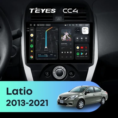 Штатная магнитола Teyes CC4 6/64 Nissan Latio (N17) (2013-2021) F1