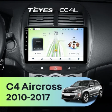 Штатная магнитола Teyes CC4L 6/64 Citroen C4 Aircross (2010-2017) Тип-A