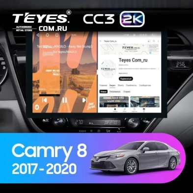 Штатная магнитола Teyes CC3 2K 4/64 Toyota Camry 8 XV 70 (2017-2020) F1 (13")