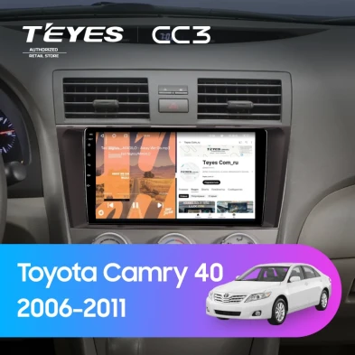 Штатная магнитола Teyes CC3 4/32 Toyota Camry 6 XV 40 (2006-2011) F3 (черная)