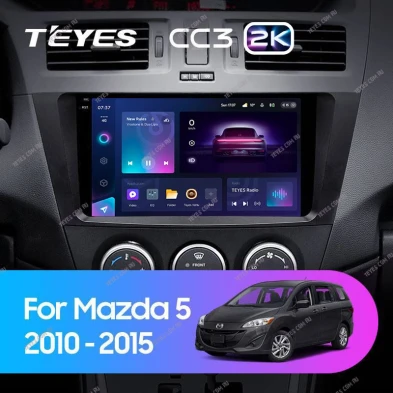 Штатная магнитола Teyes CC3 2K 6/128 Mazda 5 3 CW (2010-2015)