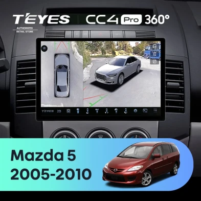 Штатная магнитола Teyes CC4 Pro 360 8/128 Mazda 5 2 CR (2005-2010) (11")