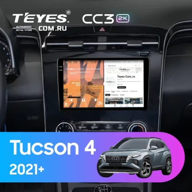 Штатная магнитола Teyes CC3 2K 360 6/128 Hyundai Tucson 4 (2021-2025) (кондиционер)