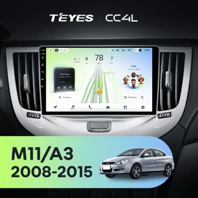 Штатная магнитола Teyes CC4L 6/64 Chery M11 A3 (2008-2015)