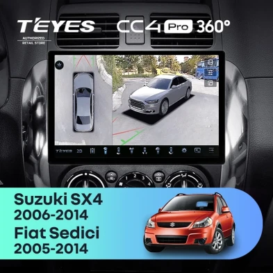 Штатная магнитола Teyes CC4 Pro 360 12/256 Suzuki SX4 1 (2006-2014) (11")