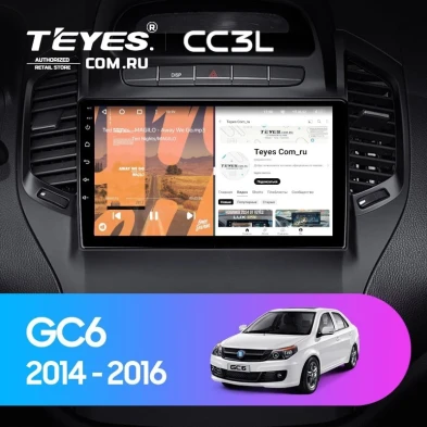 Штатная магнитола Teyes CC3L 4/64 Geely GC6 1 (2014-2016)