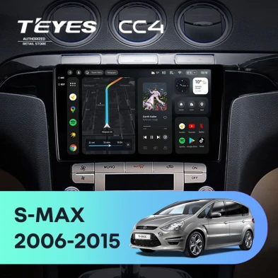 Штатная магнитола Teyes CC4 8/128 Ford S-MAX 1 (2006-2015) F1