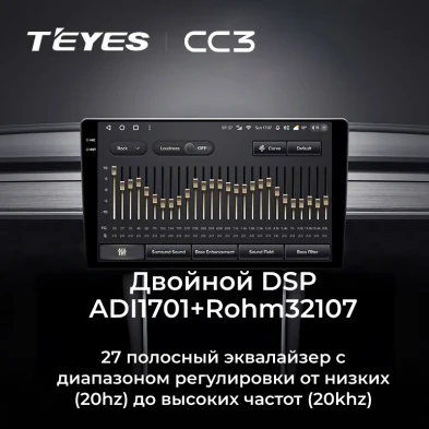 Штатная магнитола Teyes CC3 4/32 Hyundai Solaris 1 (2010-2016) F4 (черно-серый)