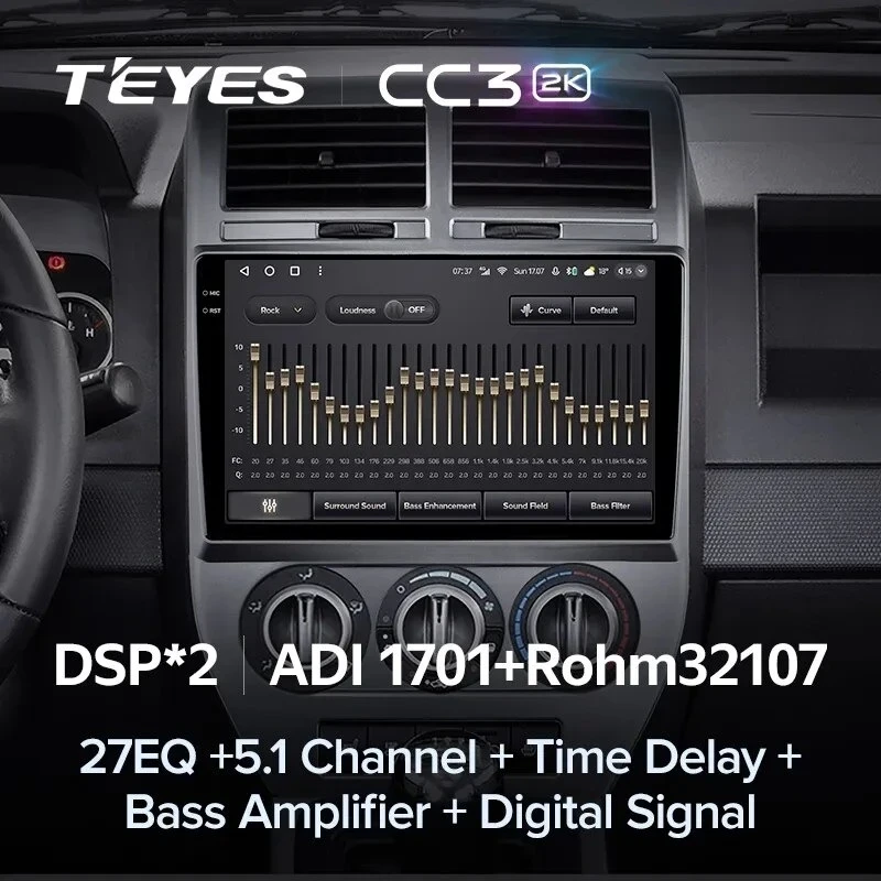 Штатная магнитола Teyes CC3 2K 4/32 Jeep Compass 1 MK (2006-2010)