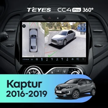 Штатная магнитола Teyes CC4 Pro 360 8/128 Renault Kaptur (2016-2019) F2 (11")