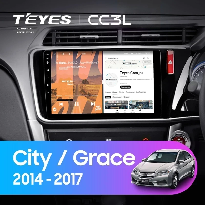 Штатная магнитола Teyes CC3L 4/64 Honda Grace (2014-2017) Тип-A Правый руль