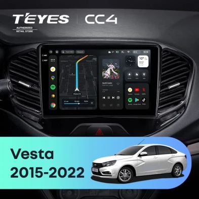 Штатная магнитола Teyes CC4 6/64 Lada Vesta Cross Sport (2015-2022) F1