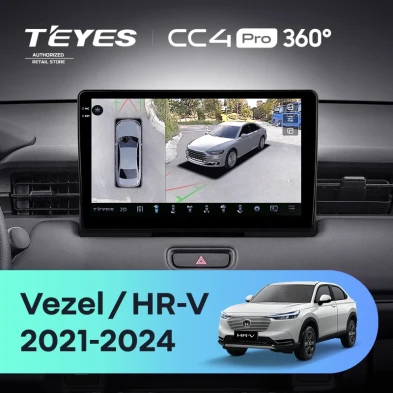 Штатная магнитола Teyes CC4 Pro 360 8/128 Honda HR-V RV RZ (2021-2024)