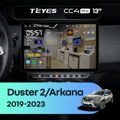 Штатная магнитола Teyes CC4 Pro 8/128 Renault Arkana (2019-2023) F2 (13")