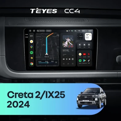 Штатная магнитола Teyes CC4 8/128 Hyundai Creta 2 IX25 (2024-2026)