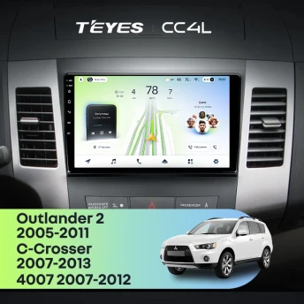 Штатная магнитола Teyes CC4L 6/64 Mitsubishi Outlander 2 (2005-2011) Тип-B