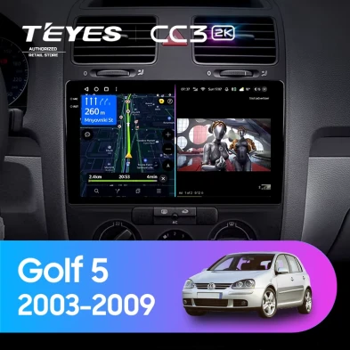 Штатная магнитола Teyes CC3 2K 4/32 Volkswagen Golf 5 (2003-2009) F2
