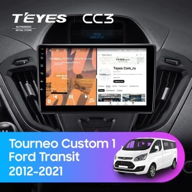 Штатная магнитола Teyes CC3 4/32 Ford Tourneo Custom 1 (2012-2021) F2 (0din)