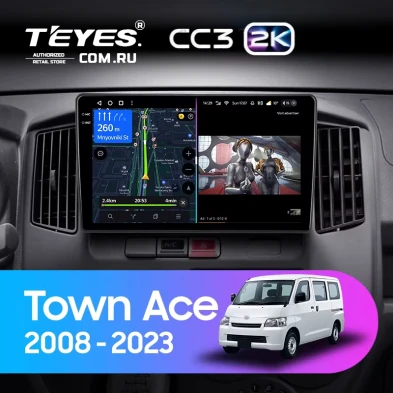 Штатная магнитола Teyes CC3 2K 4/32 Toyota Town Ace (2008-2023)