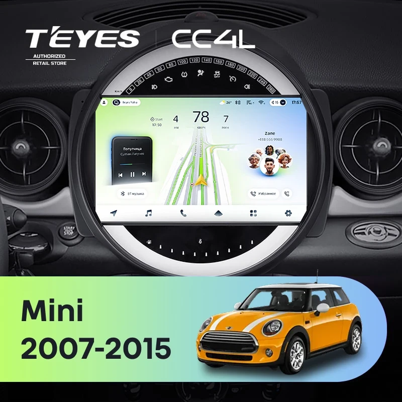 Штатная магнитола Teyes CC4L 4/64 Mini Cooper (2007-2015) F1