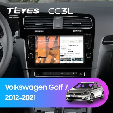 Штатная магнитола Teyes CC3L 4/64 Volkswagen Golf 7 (2012-2021) (с кнопками)