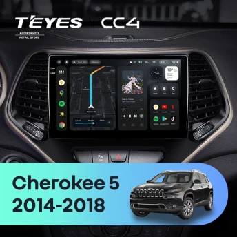 Штатная магнитола Teyes CC4 8/128 Jeep Cherokee 5 KL (2014-2018)