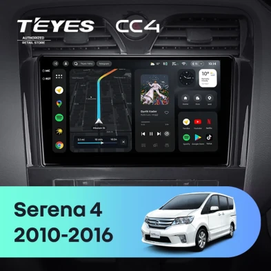 Штатная магнитола Teyes CC4 8/128 Nissan Serena 4 C26 (2010-2016)