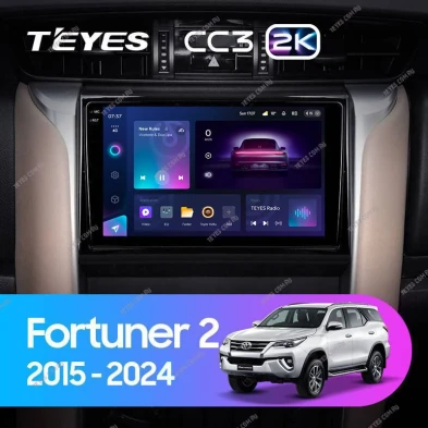 Штатная магнитола Teyes CC3 2K 6/128 Toyota Fortuner 2 (2015-2024)