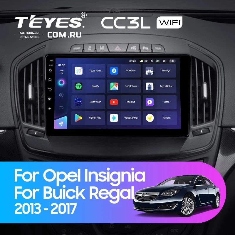 Штатная магнитола Teyes CC3L WiFi 2/32 Buick Regal (2013-2017) Тип-A
