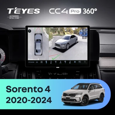 Штатная магнитола Teyes CC4 Pro 360 8/128 Kia Sorento 4 MQ4 (2020-2024) (11")