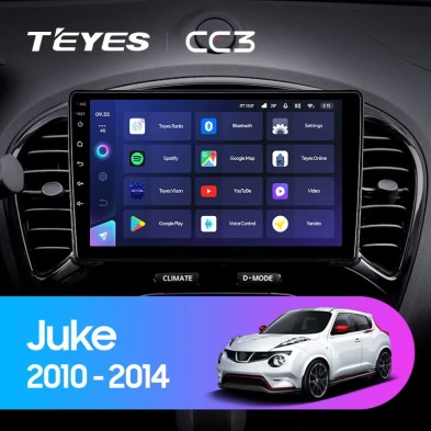 Штатная магнитола Teyes CC3 4/32 Nissan Juke (2010-2014)