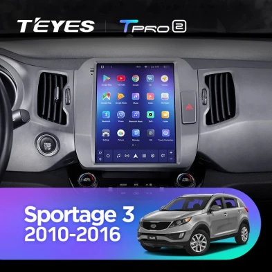 Штатная магнитола Tesla style Teyes TPRO 2 4/64 Kia Sportage 3 SL (2010-2016) Тип-AВ