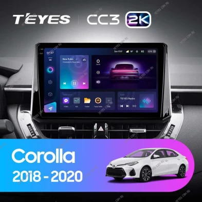 Штатная магнитола Teyes CC3 2K 4/32 Toyota Corolla 12 (2018-2020) Тип-A