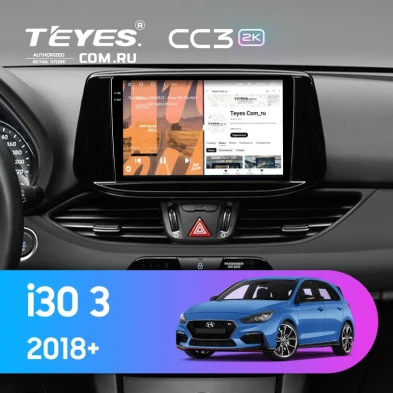 Штатная магнитола Teyes CC3 2K 4/32 Hyundai i30 3 (2018-2026)