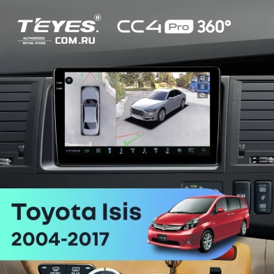 Штатная магнитола Teyes CC4 Pro 360 12/256 Toyota Isis (2004-2017)