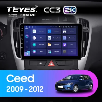 Штатная магнитола Teyes CC3 2K 4/32 Kia Ceed (2009-2012)