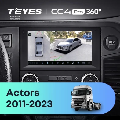 Штатная магнитола Teyes CC4 Pro 360 8/128 Mercedes-Benz Actros (2011-2023)
