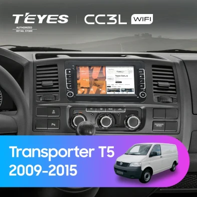 Штатная магнитола Teyes CC3L WiFi 2/32 Volkswagen Transporter T5 (2009-2015) (с кнопками) 7"