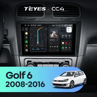 Штатная магнитола Teyes CC4 8/128 Volkswagen Golf 6 (2008-2016)